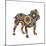 Bulldog Abstract Circles-Ron Magnes-Mounted Giclee Print