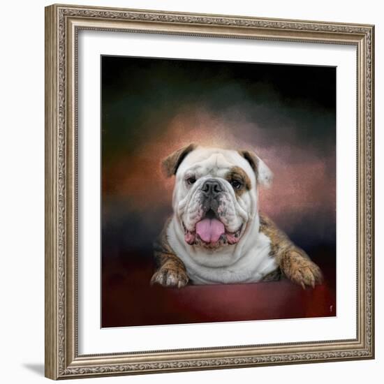 Bulldog Hanging Out-Jai Johnson-Framed Giclee Print