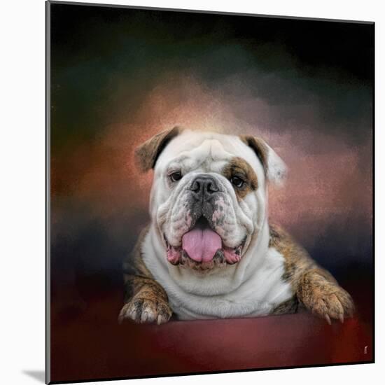 Bulldog Hanging Out-Jai Johnson-Mounted Giclee Print