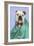 Bulldog in Vets Scrubs Wearing Glasses and Stethoscope-null-Framed Photographic Print