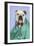 Bulldog in Vets Scrubs Wearing Glasses and Stethoscope-null-Framed Photographic Print