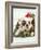 Bulldog Wearing Santa Claus Hat-Larry Williams-Framed Photographic Print