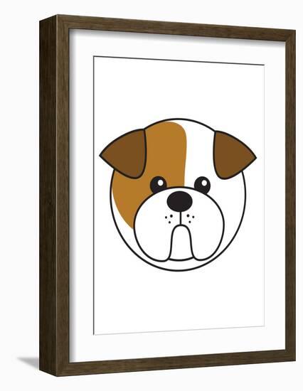 Bulldog-null-Framed Art Print