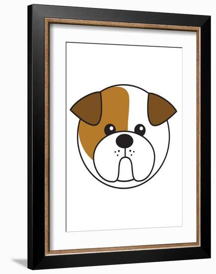 Bulldog-null-Framed Art Print