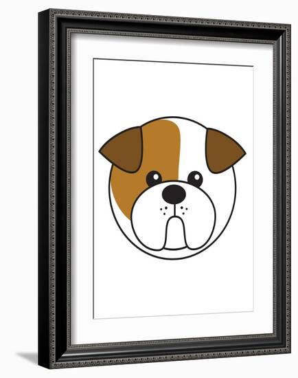 Bulldog-null-Framed Art Print