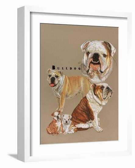 Bulldog-Barbara Keith-Framed Giclee Print