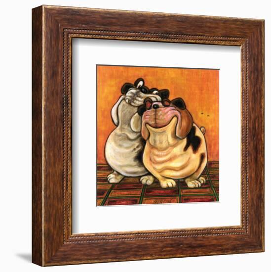 Bulldogs in Love-Kourosh-Framed Art Print