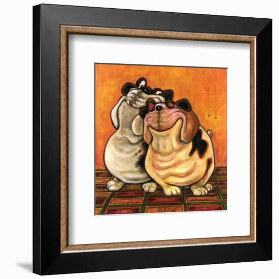 Bulldogs in Love-Kourosh-Framed Art Print