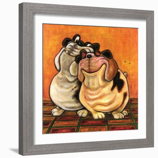 Bulldogs in Love-Kourosh-Framed Photographic Print