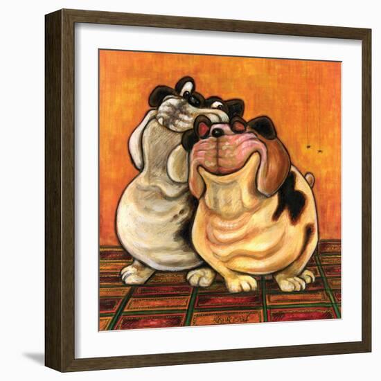 Bulldogs in Love-Kourosh-Framed Photographic Print