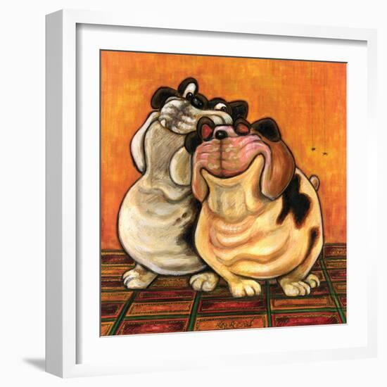 Bulldogs in Love-Kourosh-Framed Photographic Print
