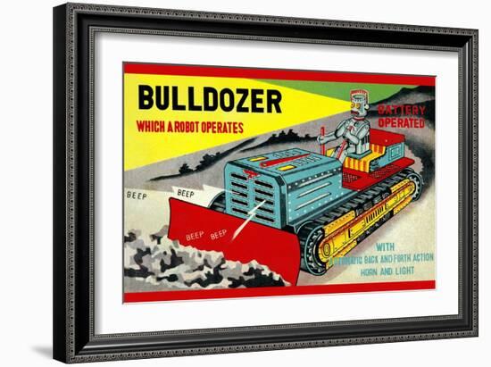 Bulldozer Which a Robot Operates-null-Framed Art Print