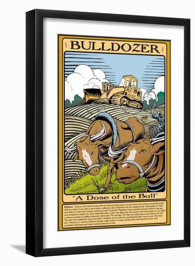 Bulldozer-Wilbur Pierce-Framed Art Print