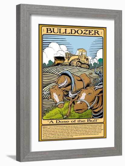 Bulldozer-Wilbur Pierce-Framed Art Print