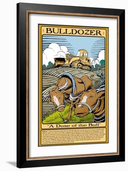 Bulldozer-Wilbur Pierce-Framed Art Print