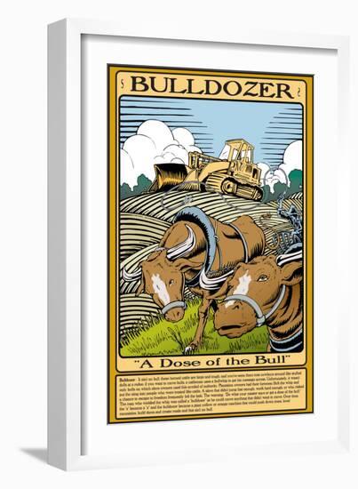 Bulldozer-Wilbur Pierce-Framed Art Print