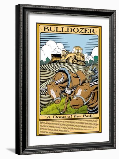 Bulldozer-Wilbur Pierce-Framed Art Print