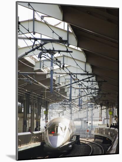 Bullet Train at Kyoto Station, Kyoto, Japan-Kober Christian-Mounted Photographic Print