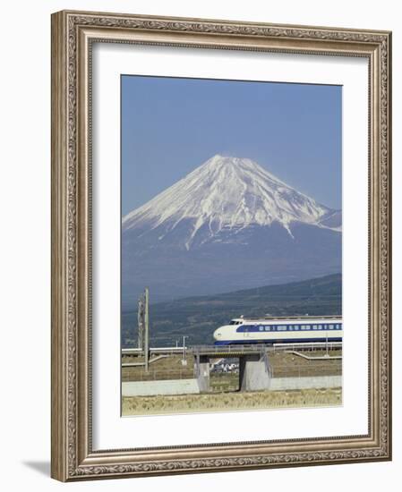 Bullet Train, Mount Fuji, Japan-null-Framed Photographic Print