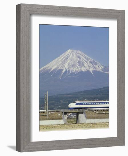 Bullet Train, Mount Fuji, Japan-null-Framed Photographic Print