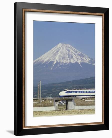 Bullet Train, Mount Fuji, Japan-null-Framed Photographic Print