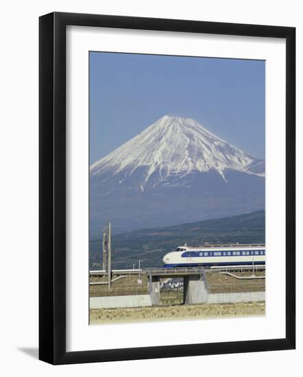 Bullet Train, Mount Fuji, Japan-null-Framed Photographic Print