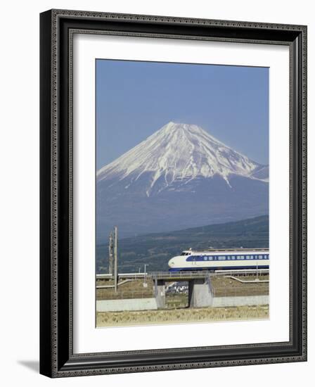 Bullet Train, Mount Fuji, Japan-null-Framed Photographic Print