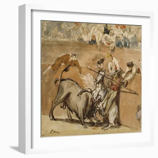 Bullfight, 1865-Edouard Manet-Framed Giclee Print