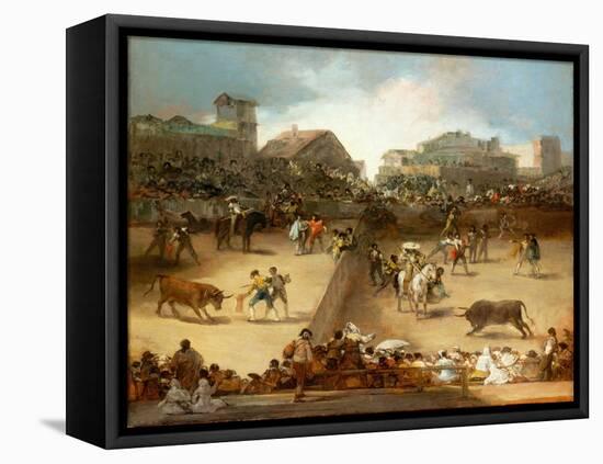 Bullfight in a Divided Ring-Francisco de Goya-Framed Premier Image Canvas