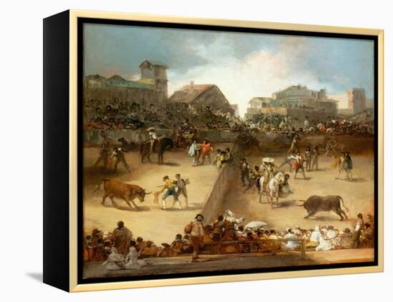 Bullfight in a Divided Ring-Francisco de Goya-Framed Premier Image Canvas