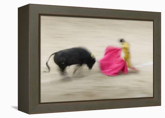 Bullfight in the Plaza De Toros Monumental De Las Ventas-Jon Hicks-Framed Premier Image Canvas