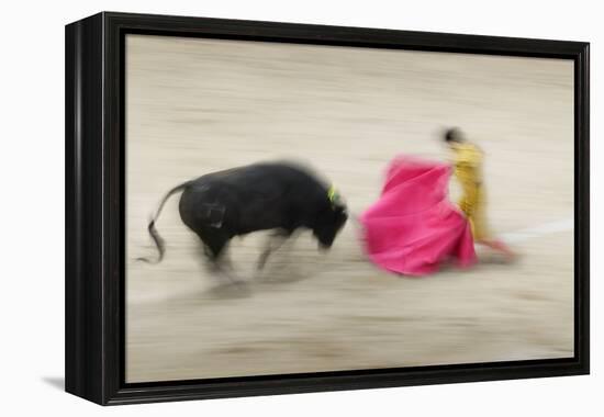 Bullfight in the Plaza De Toros Monumental De Las Ventas-Jon Hicks-Framed Premier Image Canvas