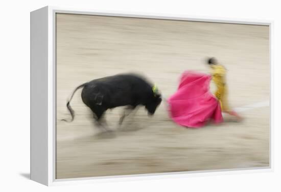 Bullfight in the Plaza De Toros Monumental De Las Ventas-Jon Hicks-Framed Premier Image Canvas
