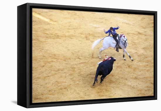 Bullfight, Jerez De La Frontera, Cadiz Province, Andalusia, Spain-Neil Farrin-Framed Premier Image Canvas