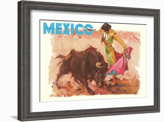 Bullfight Poster, Mexico-null-Framed Art Print