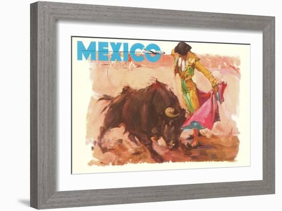 Bullfight Poster, Mexico-null-Framed Art Print