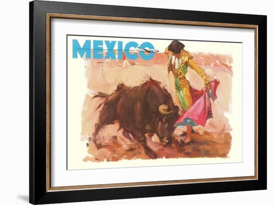 Bullfight Poster, Mexico-null-Framed Art Print