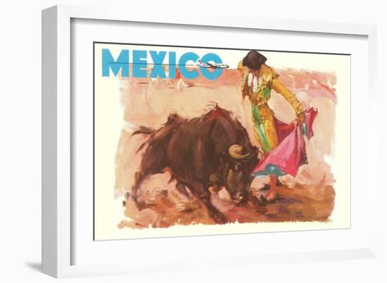 Bullfight Poster, Mexico-null-Framed Art Print