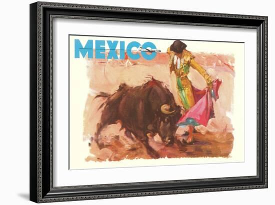 Bullfight Poster, Mexico-null-Framed Art Print