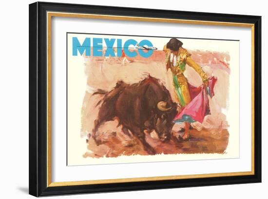 Bullfight Poster, Mexico-null-Framed Art Print