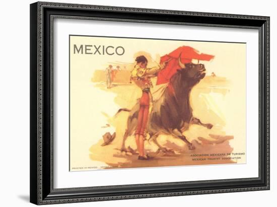 Bullfight Poster, Mexico-null-Framed Premium Giclee Print