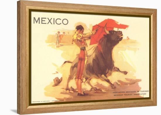 Bullfight Poster, Mexico-null-Framed Stretched Canvas