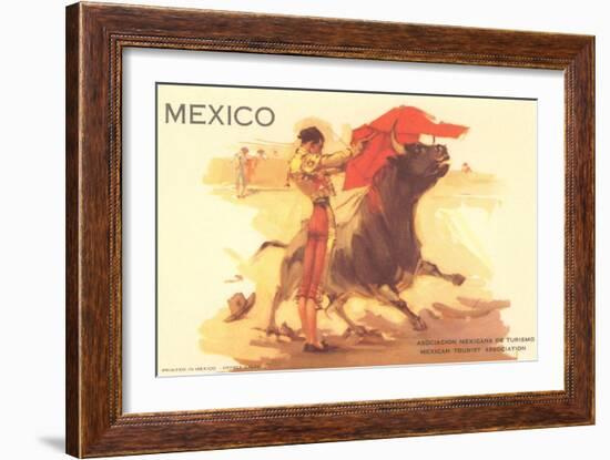 Bullfight Poster, Mexico-null-Framed Art Print