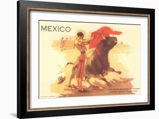 Bullfight Poster, Mexico-null-Framed Art Print