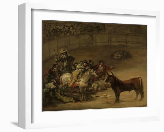 Bullfight, Suerte de Varas, 1824-Francisco de Goya-Framed Giclee Print