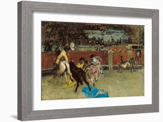 Bullfight. Wounded Picador-Marià Fortuny-Framed Giclee Print