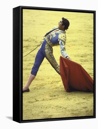 Bullfighter Francisco Ribera, Known as "Paquirri," Leaning Back in the Ring-Loomis Dean-Framed Premier Image Canvas