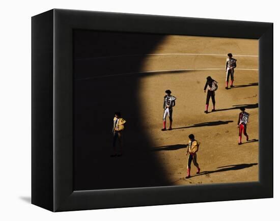 Bullfighters Make the Traditional Entrance into the Arena, before a Bullfight in Madrid-null-Framed Premier Image Canvas