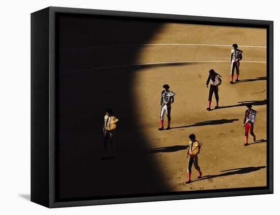 Bullfighters Make the Traditional Entrance into the Arena, before a Bullfight in Madrid-null-Framed Premier Image Canvas