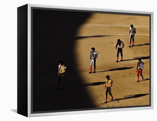 Bullfighters Make the Traditional Entrance into the Arena, before a Bullfight in Madrid-null-Framed Premier Image Canvas